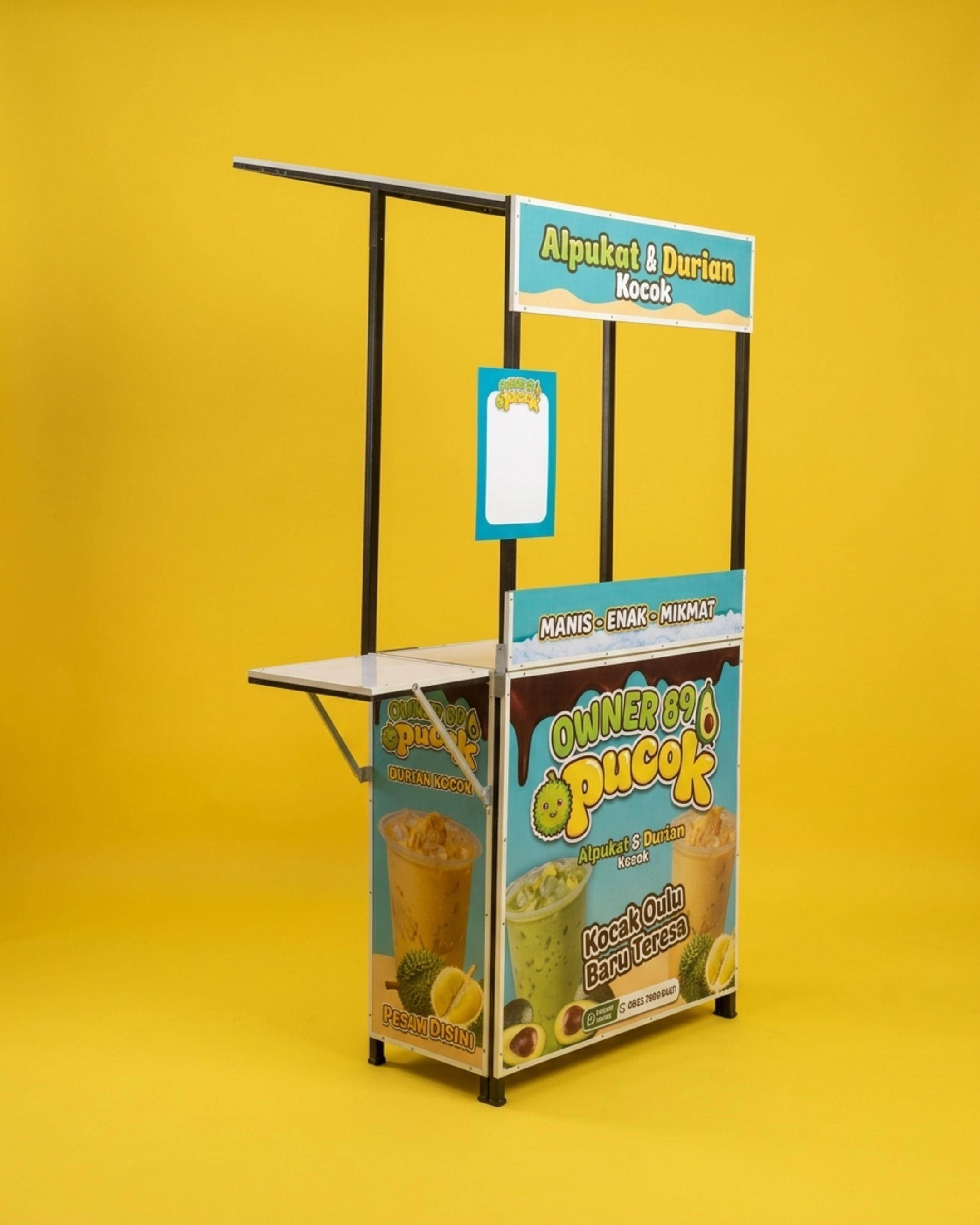Booth Portable Model RS Spesial Meja Lipat Gerobak Jualan Portable