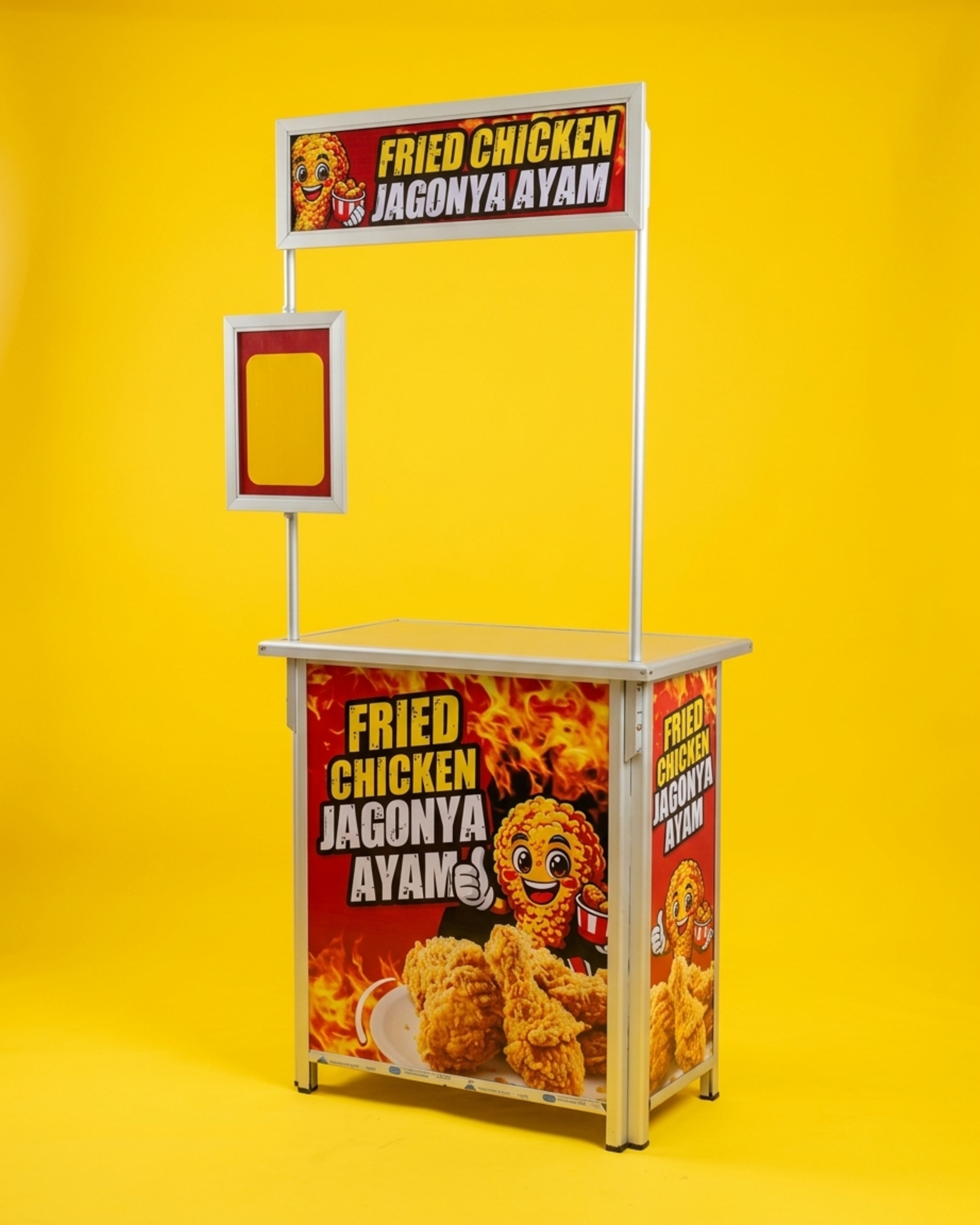 Booth Portable Gerobak Lipat Aluminium